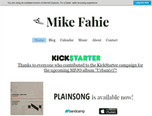 Tablet Screenshot of mikefahie.com